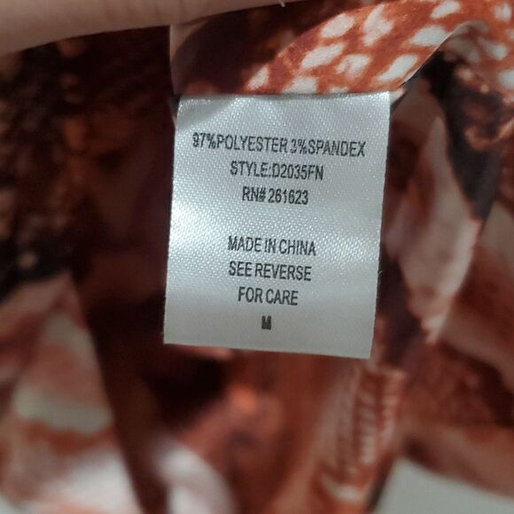 Fashion Nova Hearts Desire Satin Mini Dress in Rust Snakeskin Size M - Picture 15 of 15